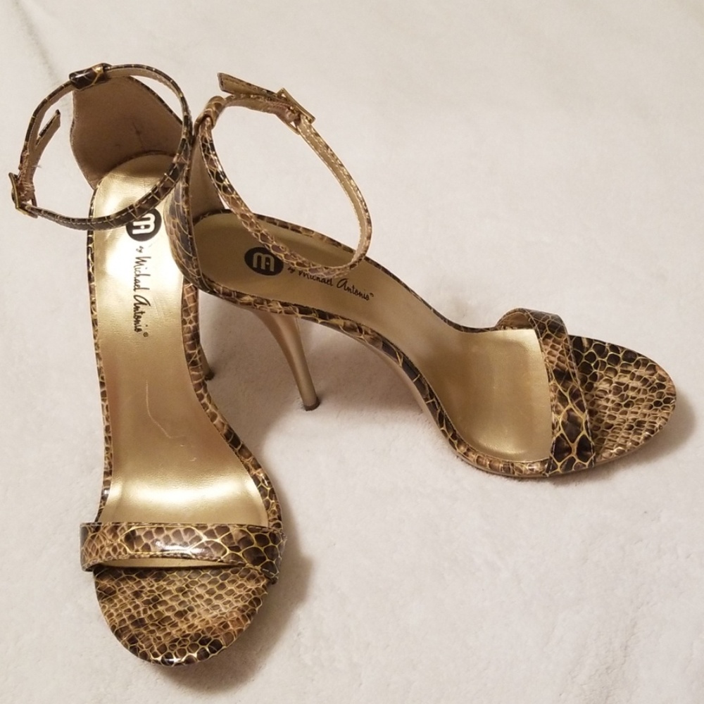 Sexy Animal print Michael Antonio heels